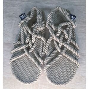 Nomadic State of Mind Rope Sandals Beige Woven Slip On Medium 7-8